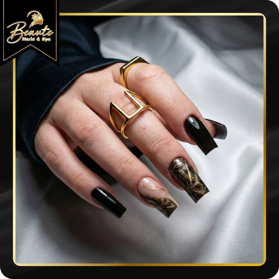 winter nails at Beaute Nails & Spa